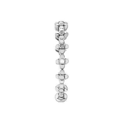 10K White Gold (0.02ct) Diamond Stackable Band