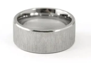 10mm Men's Plain Brushed Ring Band