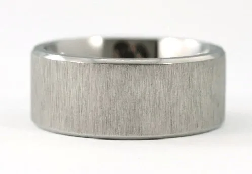 10mm Men's Plain Brushed Ring Band
