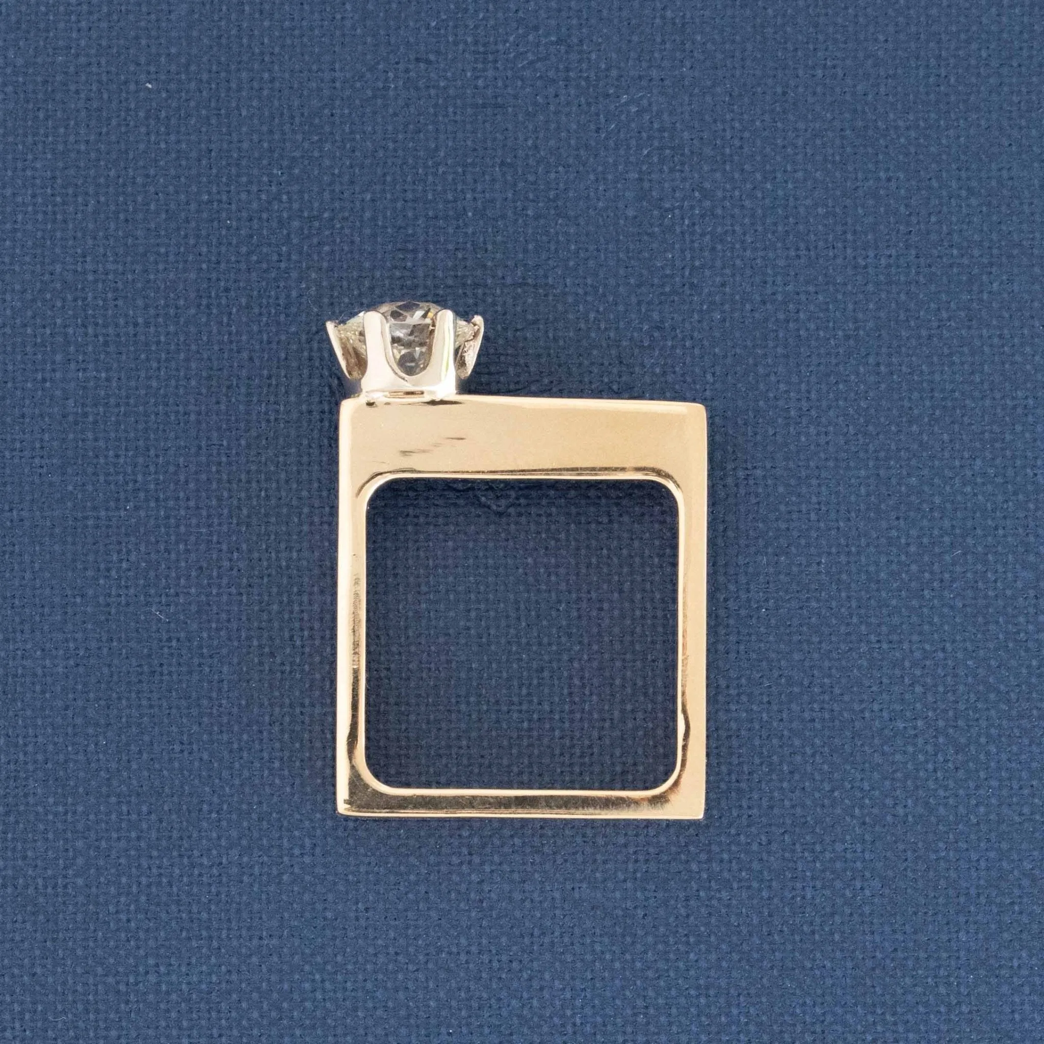 1.21ct Vintage Old European Cut Diamond Solitaire, GIA L VS2