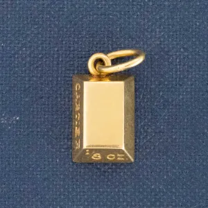 1/8oz Gold Ingot Charm by Cartier