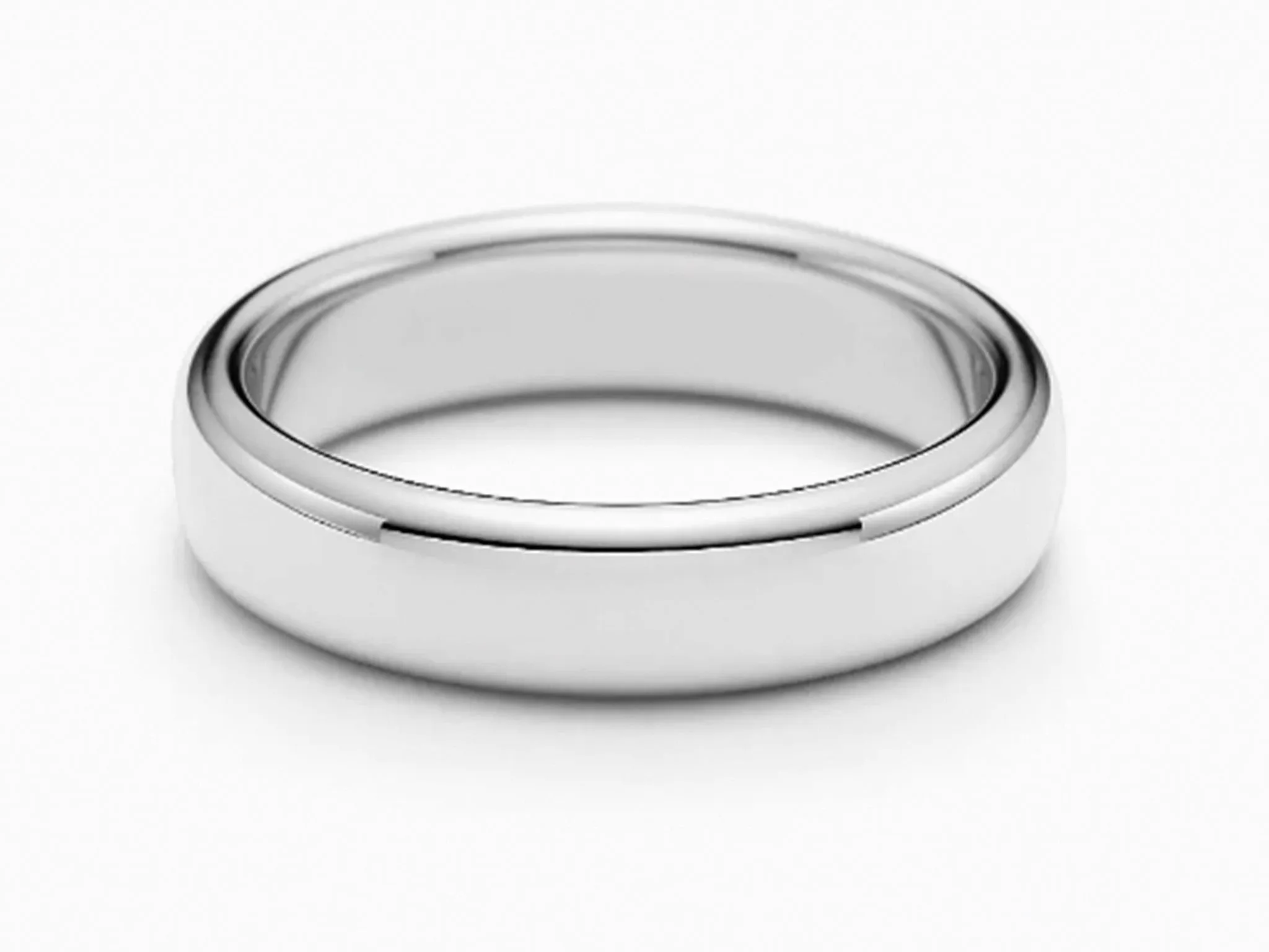 1999 Tiffany & Co. Forever Wedding Band Ring Platinum 4.5 mm Wide