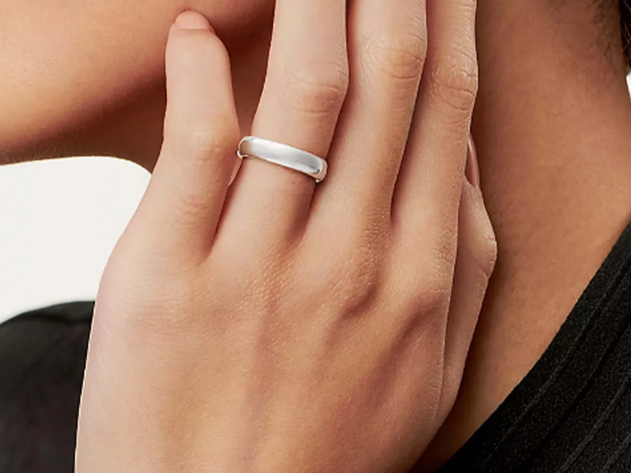 1999 Tiffany & Co. Forever Wedding Band Ring Platinum 4.5 mm Wide