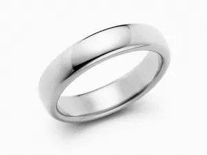 1999 Tiffany & Co. Forever Wedding Band Ring Platinum 4.5 mm Wide