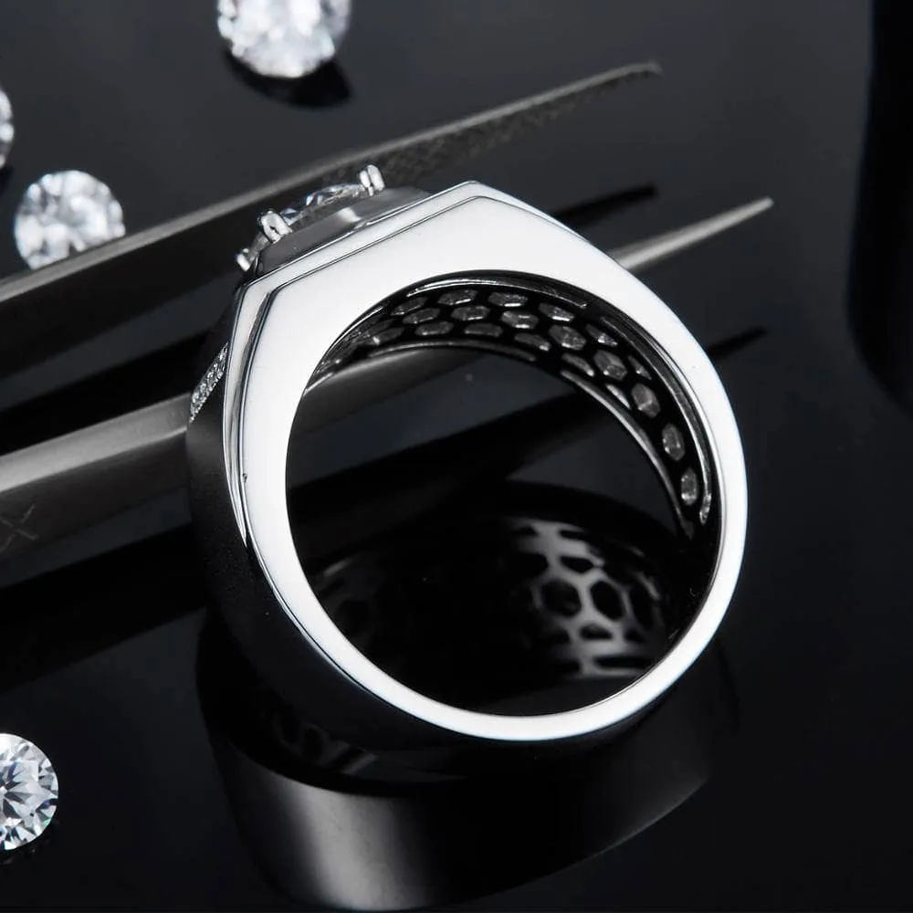 1ct. 6.5mm Solitaire Diamond Men's Wedding Band
