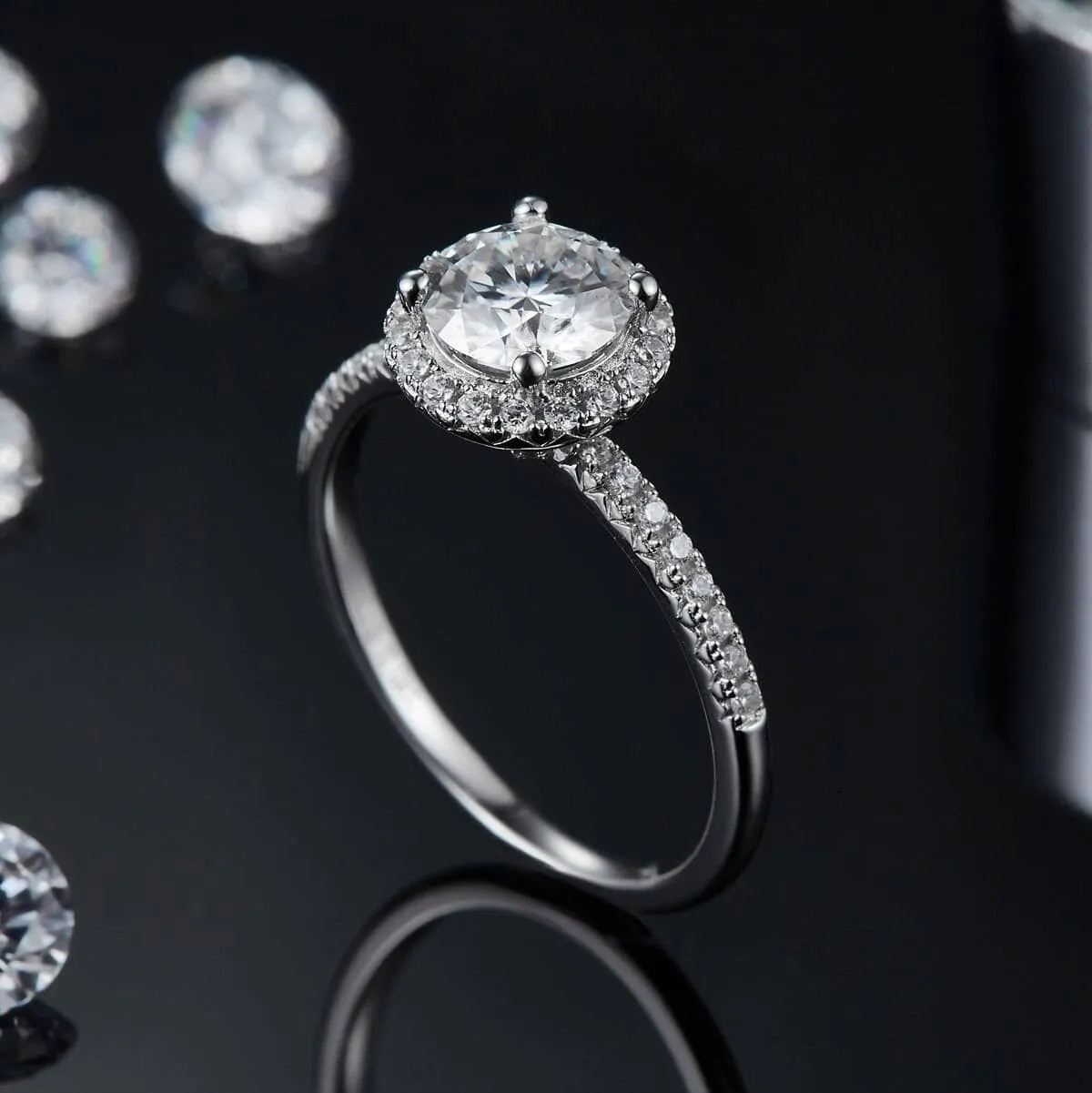 1ct VVS1 Diamond Ring Wedding Engagement Ring