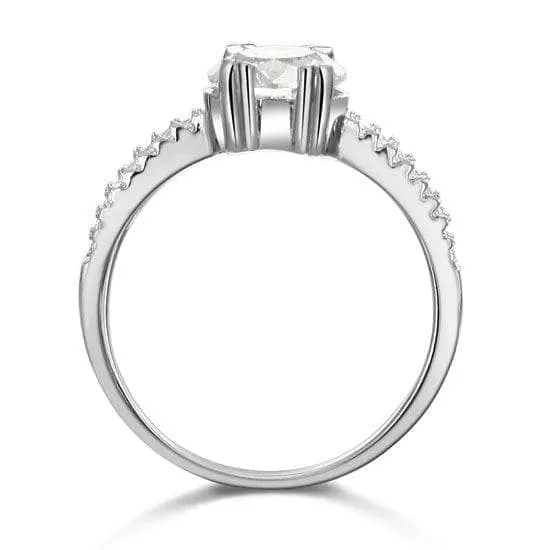 2.0 Ct Diamond Double Prong Engagement Ring