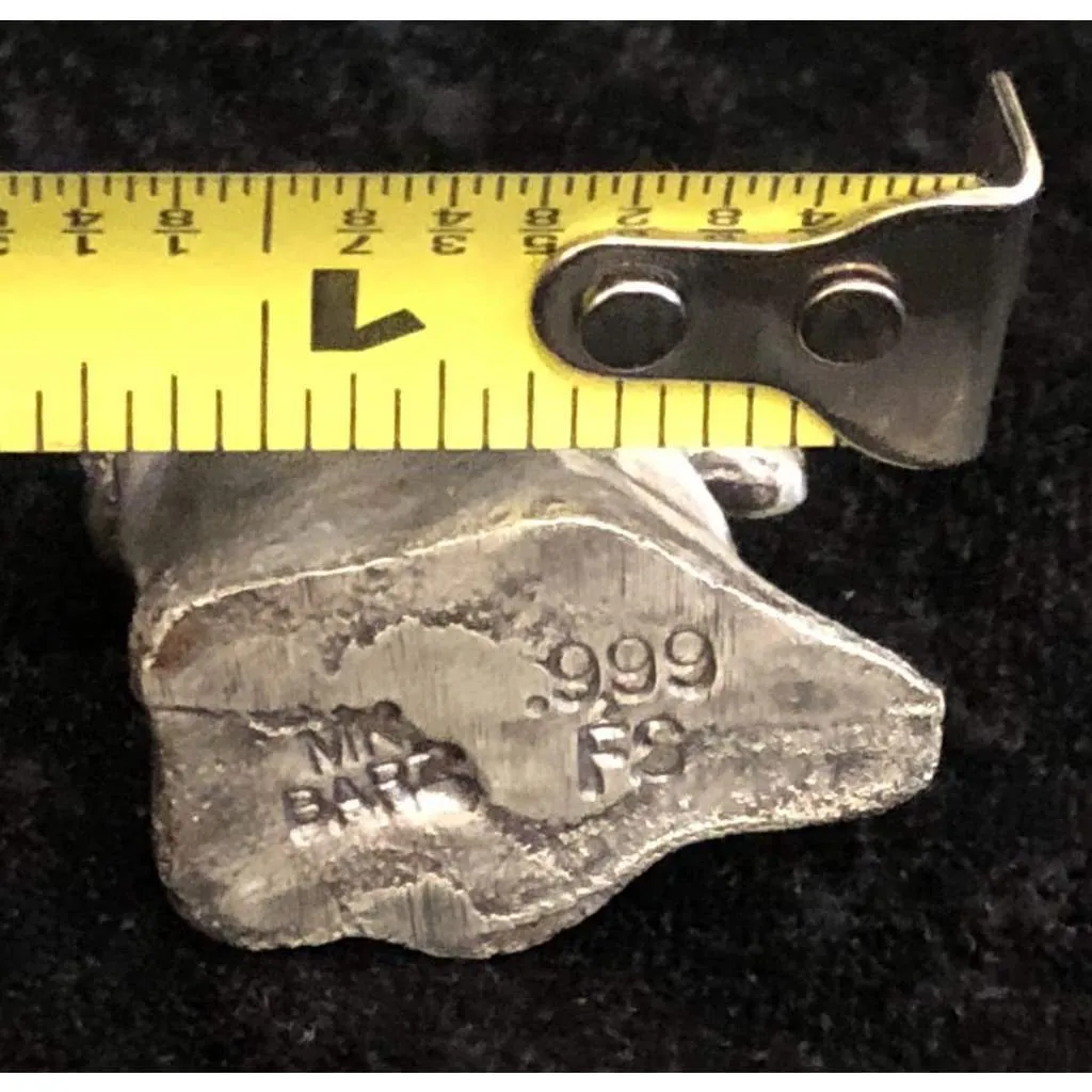 2.6 Troy Oz. MK BarZ "The Friendly Ghost" 3D Sand Cast Statue .999 FS