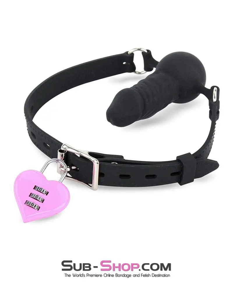 3307M-SIS      Pretty Sissy Pink Heart Accessories Combination Bondage Gear Fetish Mistress Lock