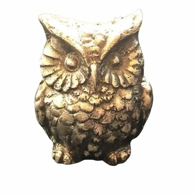 5.3 Troy Oz MK BarZ "Wise Owl" Statue 3D Sand Cast  .999 FS