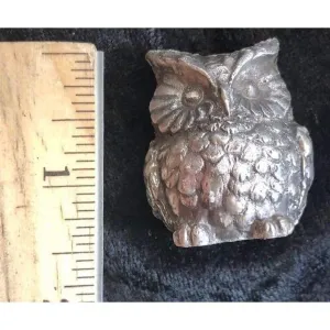 5.3 Troy Oz MK BarZ "Wise Owl" Statue 3D Sand Cast  .999 FS