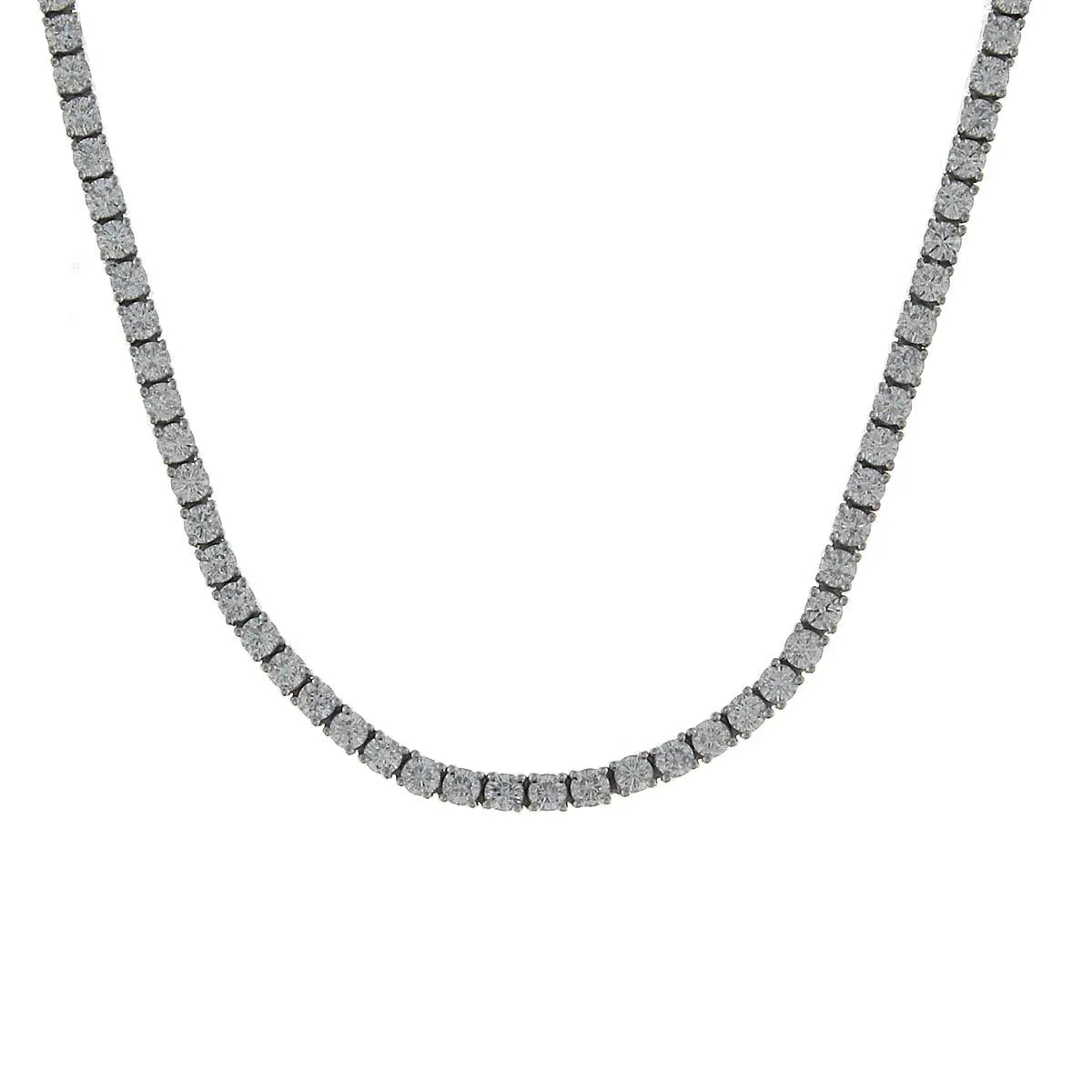 5.38ct tw Diamond Riviera Line Tennis Statement Necklace