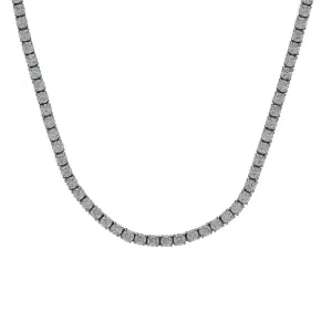 5.38ct tw Diamond Riviera Line Tennis Statement Necklace