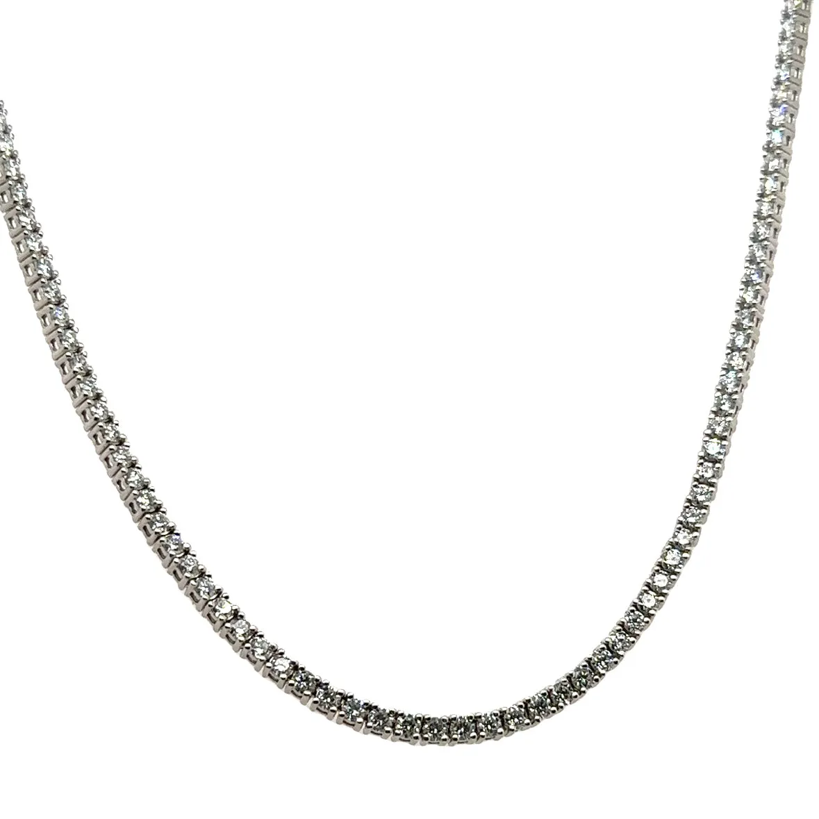 6.01ct tw Lab Diamond Riviera Line Tennis Statement Necklace