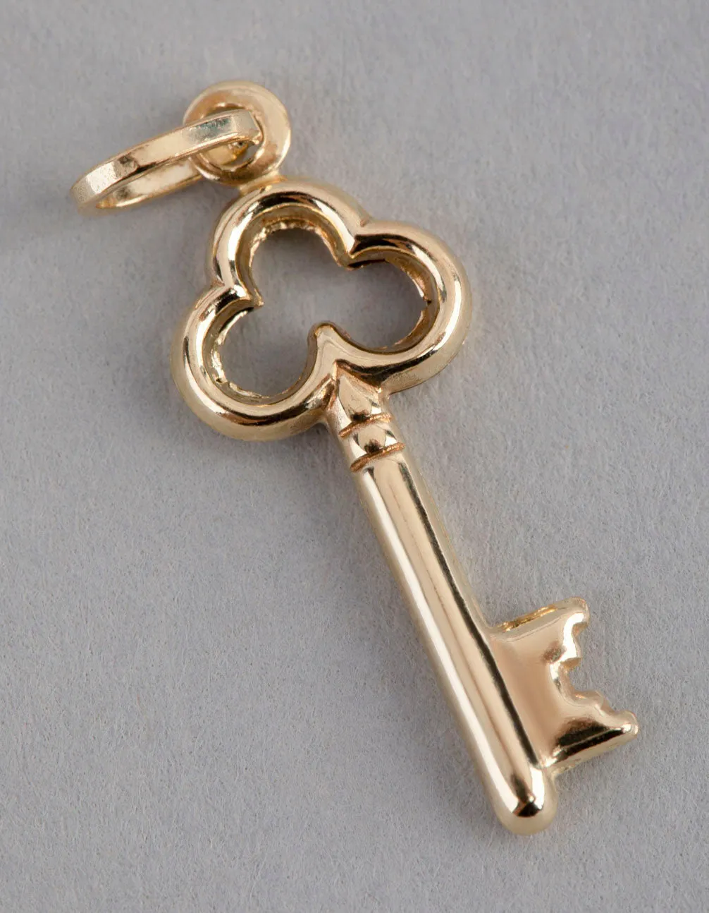 9ct Gold Key Pendant Charm