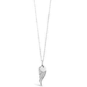 Absolute Sterling Silver Angel Wing Necklace