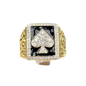 Ace of Spades Diamond Ring