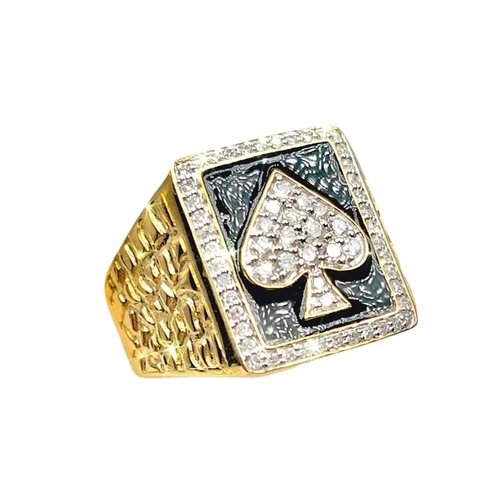 Ace of Spades Diamond Ring