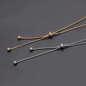 Adjustable Titanium Steel Snake Bone Chain Necklace
