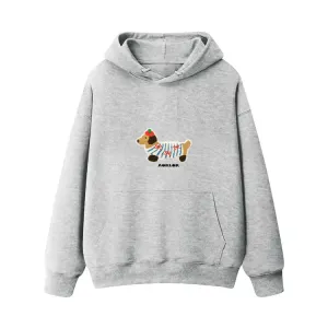 AG Cartoon Embroidery Dog Hoodie