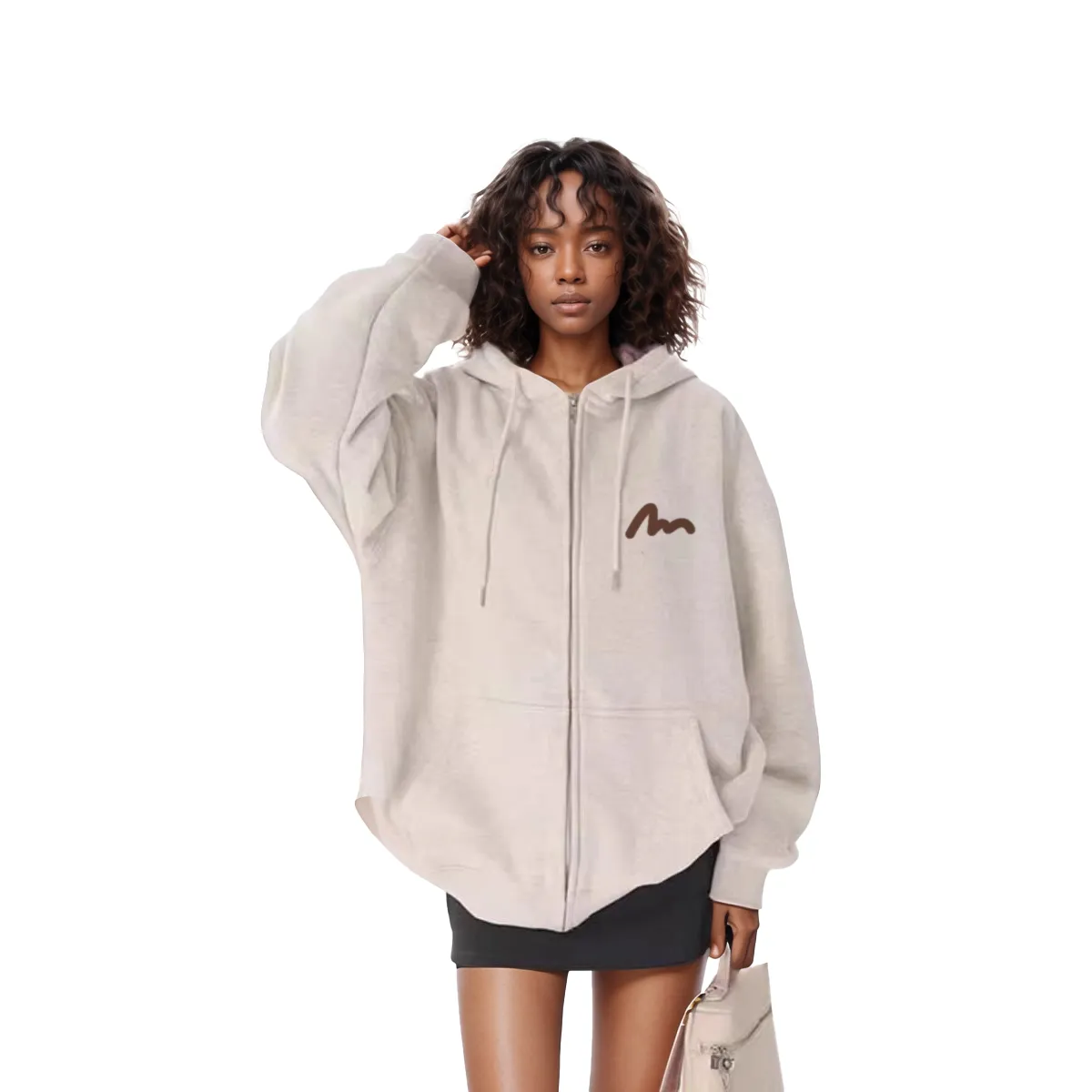 AG Cartoon Embroidery Skateboard Dog Hoodie