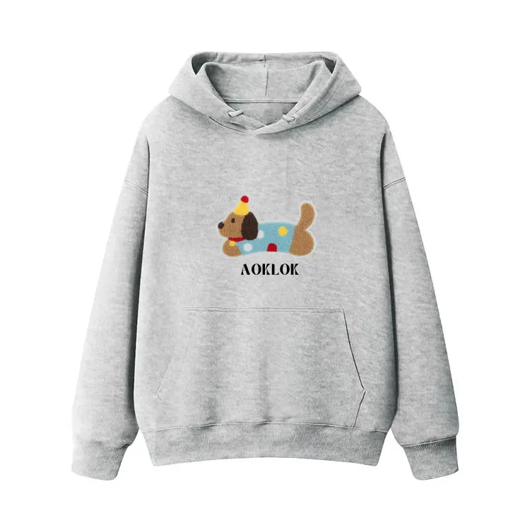 AG Embroidery Dachshund Dog In Birthday Hat Hoodie