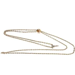 Antique Gold Filled Ball  w/Pearls Watch Chain Slide Victorian