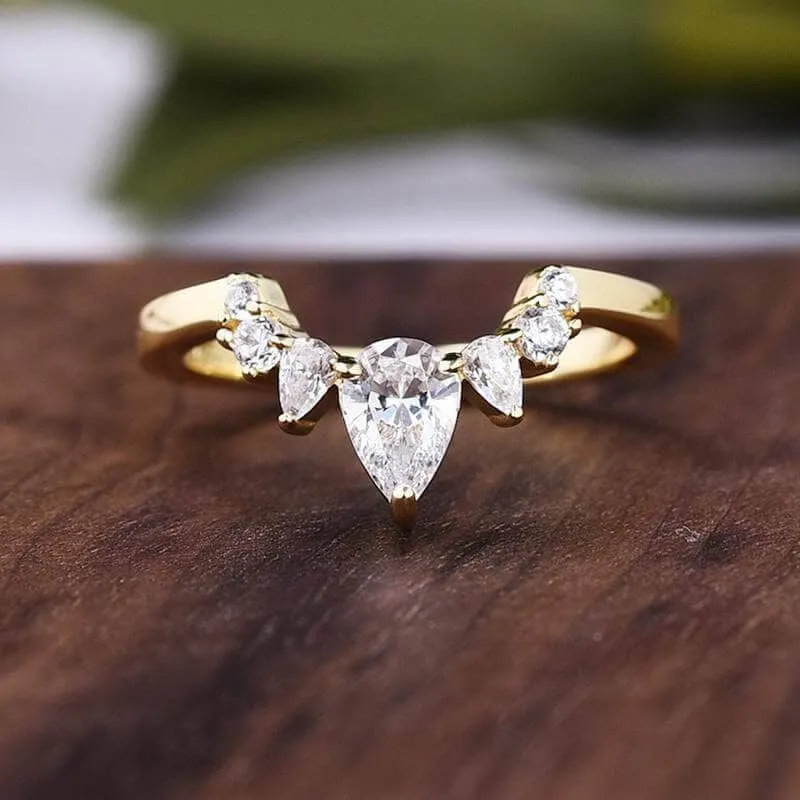 Art Deco Women's Wedding Band