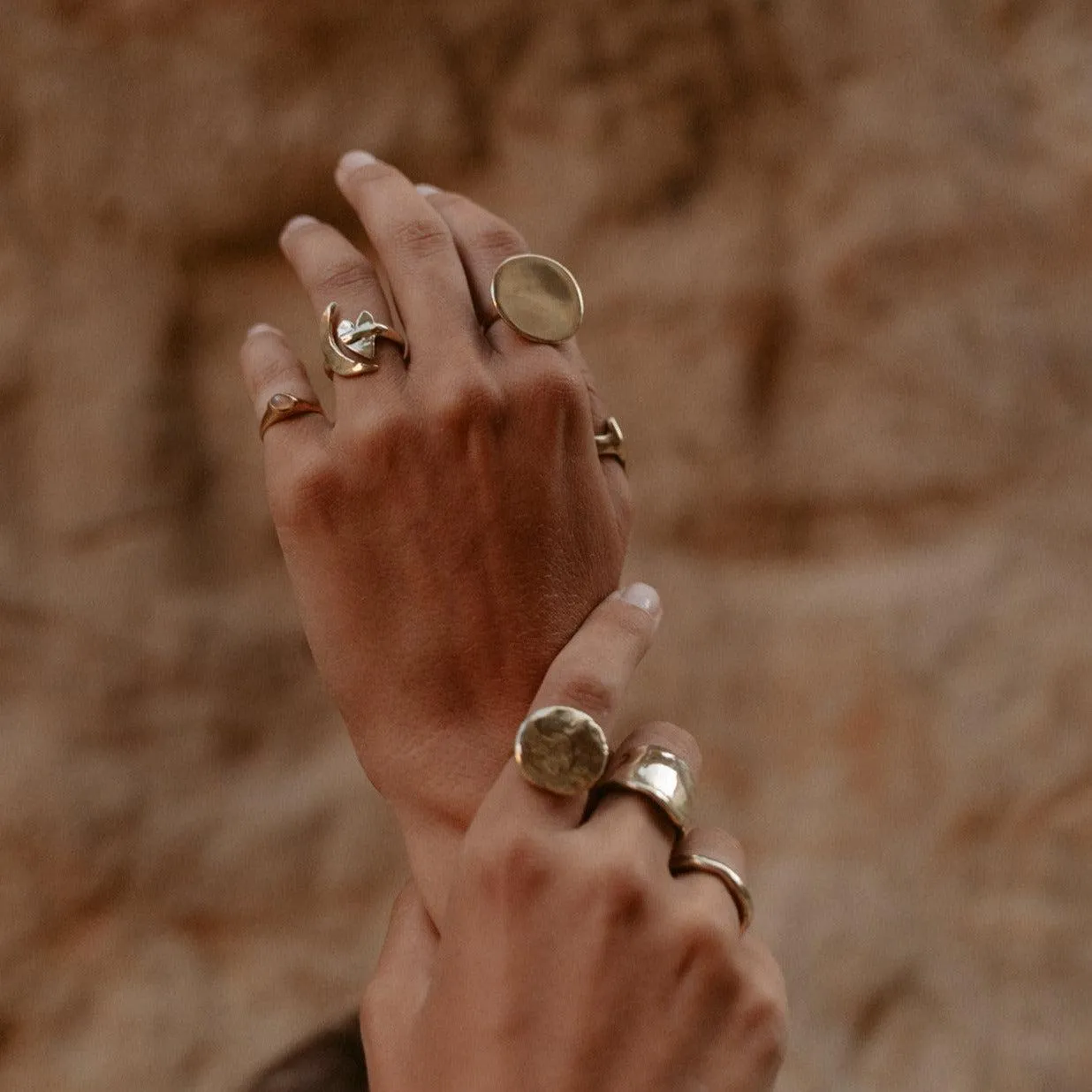 Artemis Moon & Heart Ring