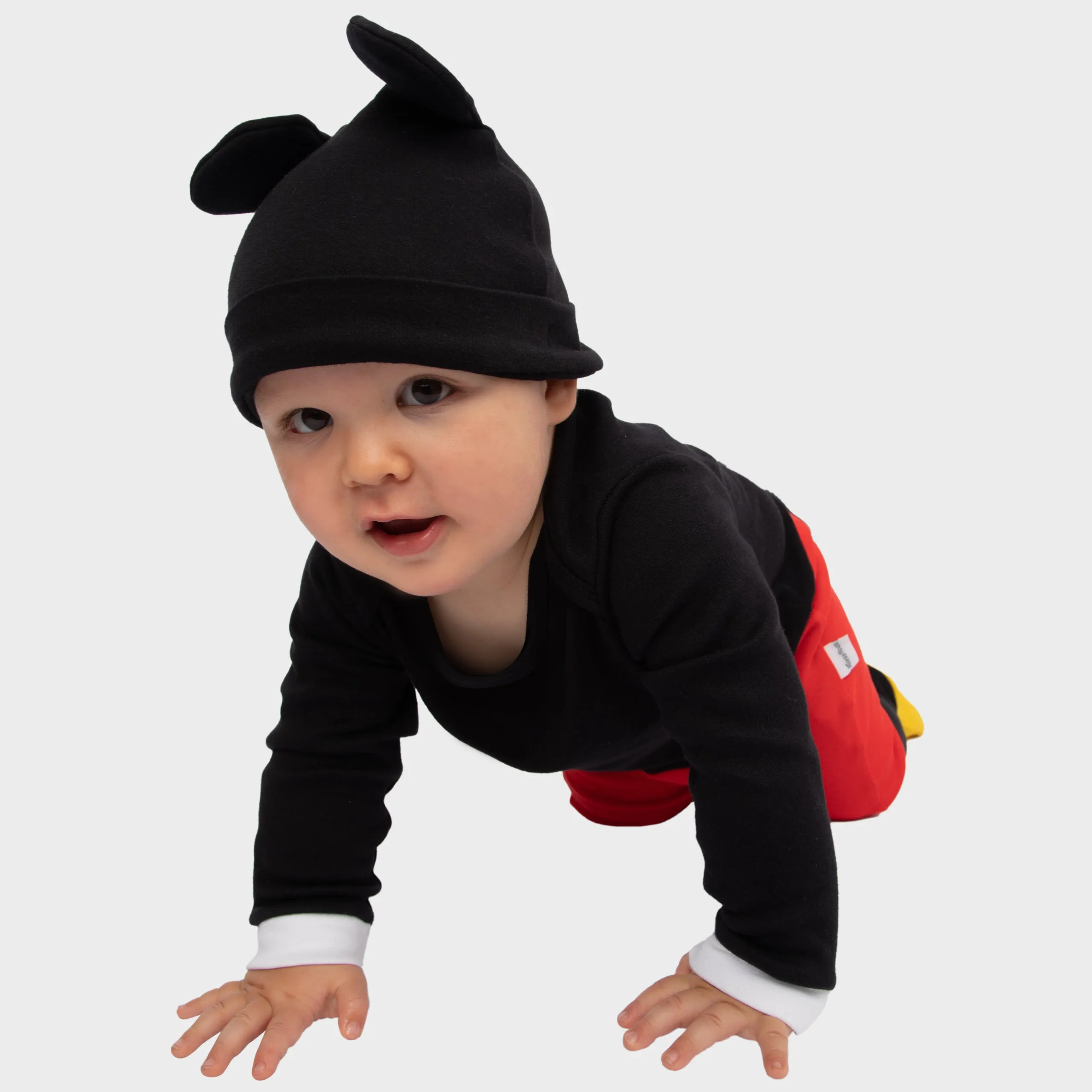 Baby Mickey Mouse Footies and Hat Set