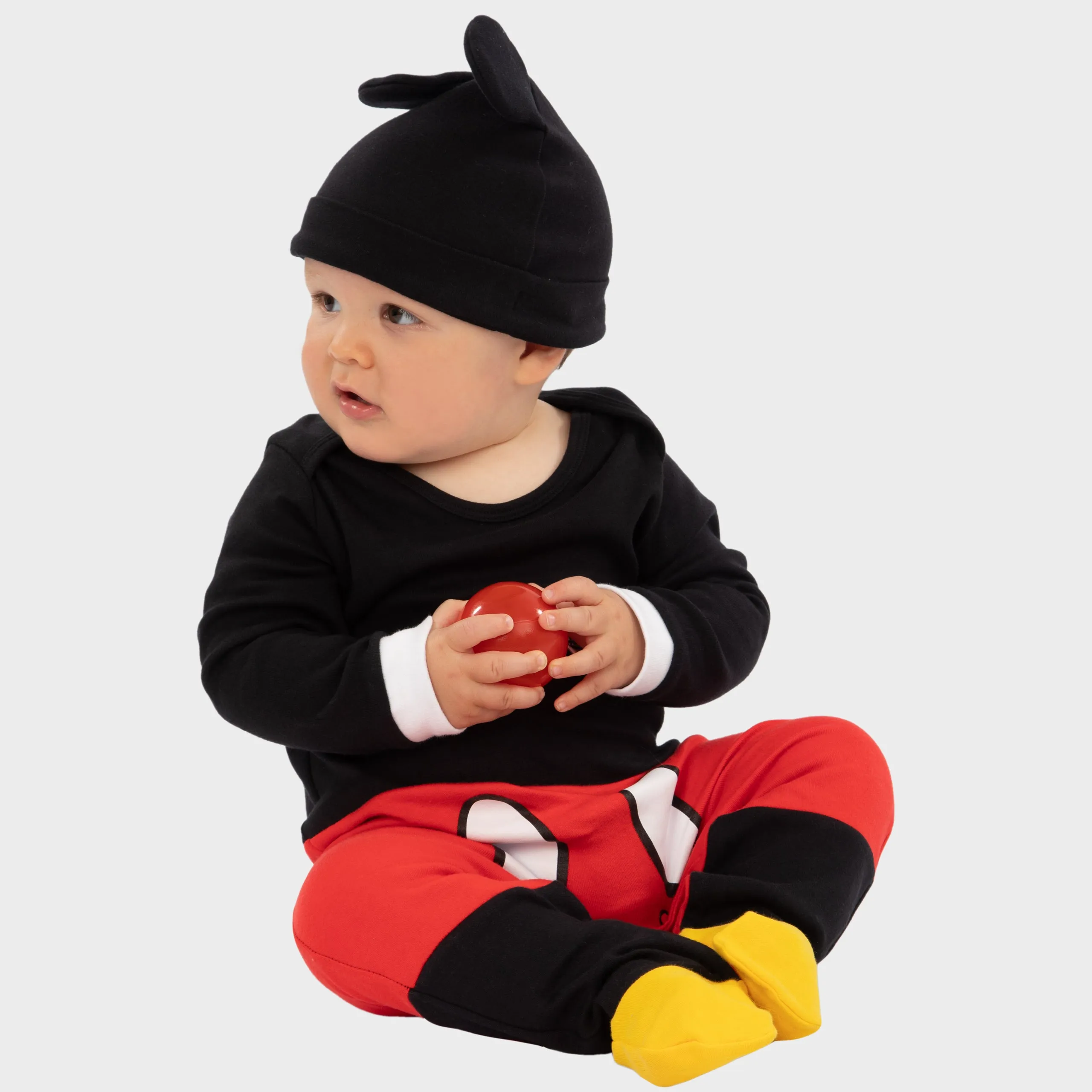 Baby Mickey Mouse Footies and Hat Set
