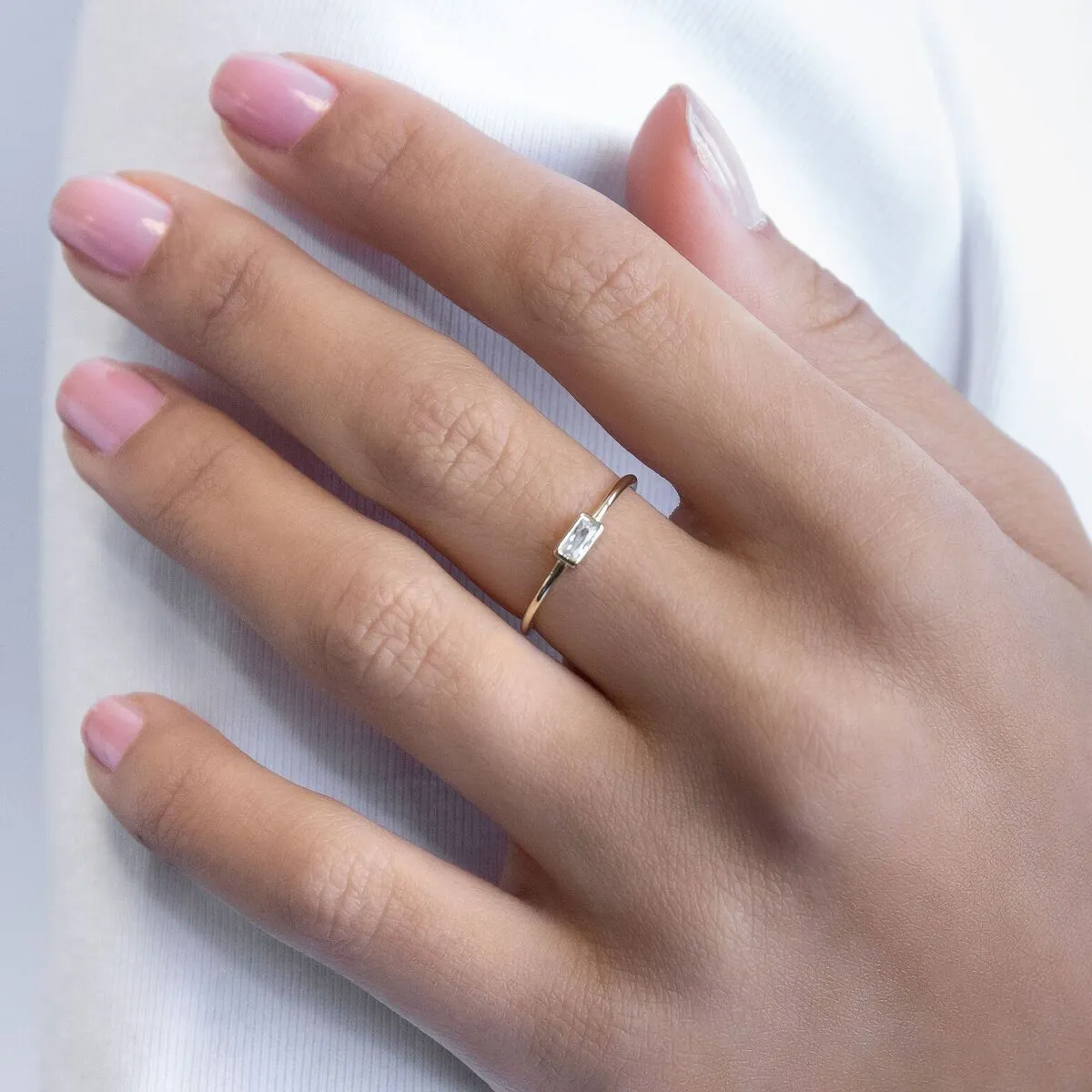Baguette Stone Ring