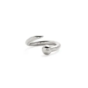 Ballpoint Ring in Silver