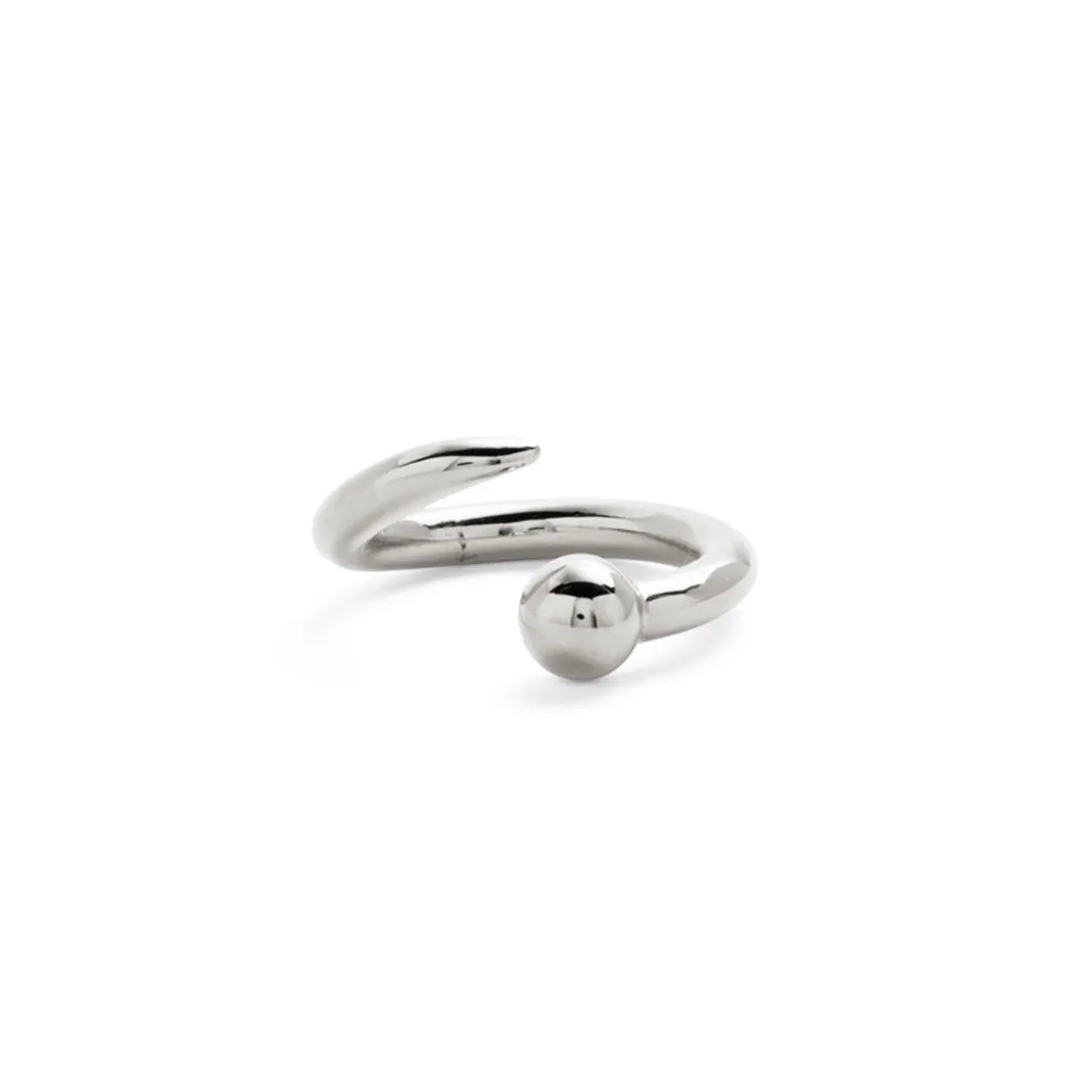 Ballpoint Ring in Silver