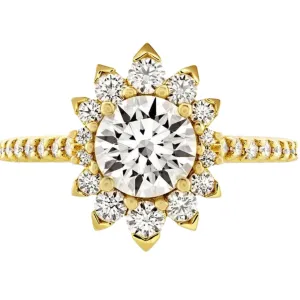 Behati Say It Your Way Oval Engagement 18K Yellow Gold Ring