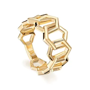 Birks Bee Chic Bold Yellow Gold Link Ring