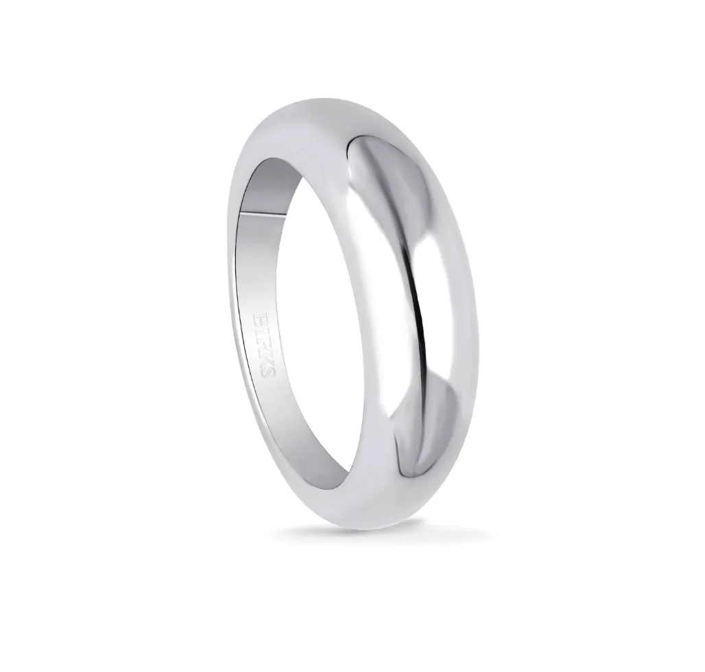 Birks Essentials Silver Bombe Ring