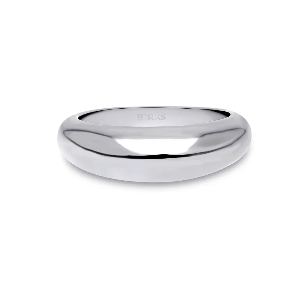Birks Essentials Silver Bombe Ring