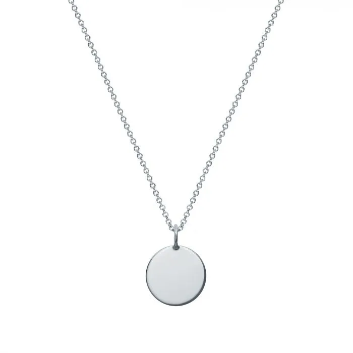 Birks Sterling 10mm Disc Necklace