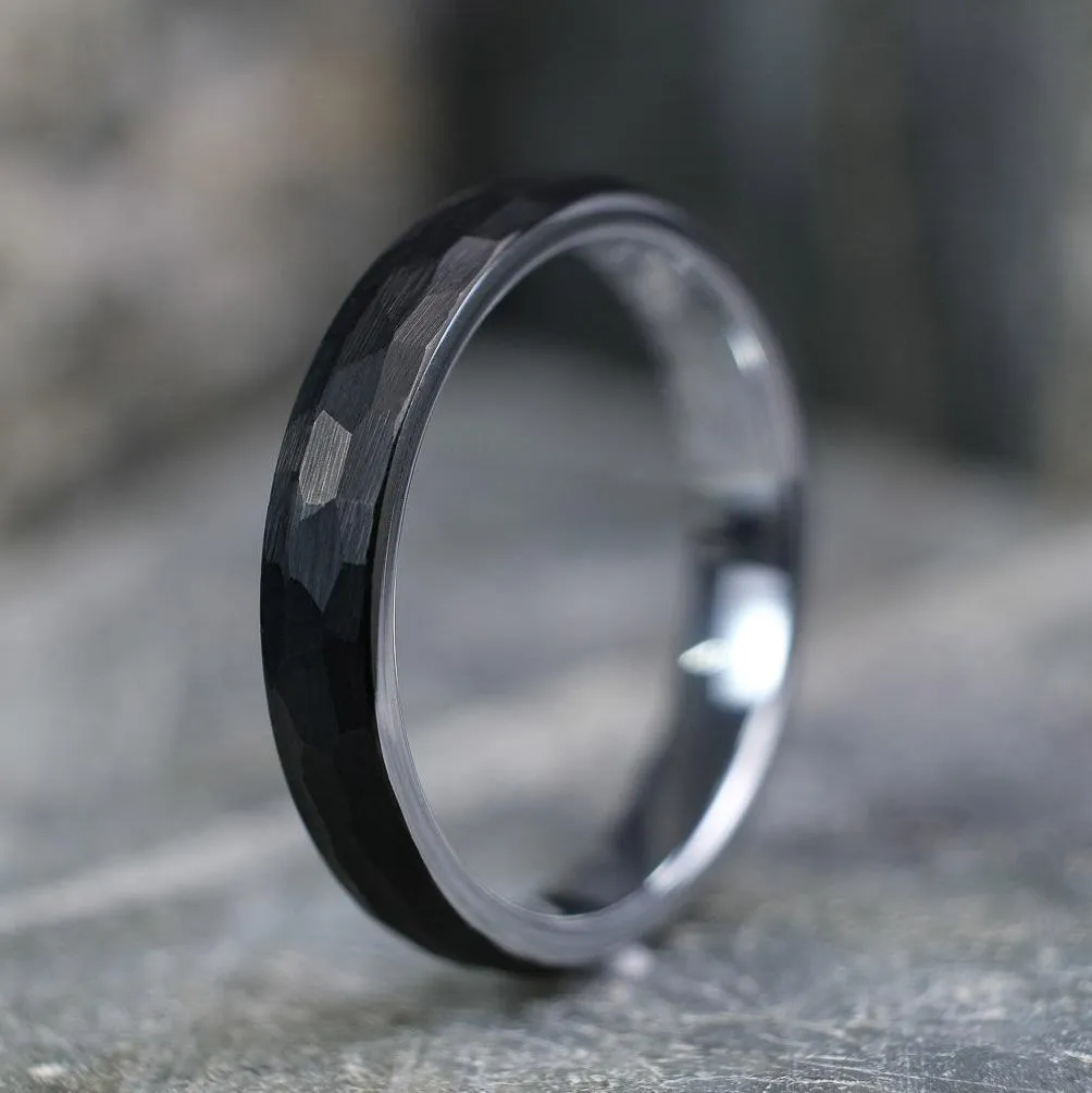 Black Hammered / Silver Interior - 4mm
