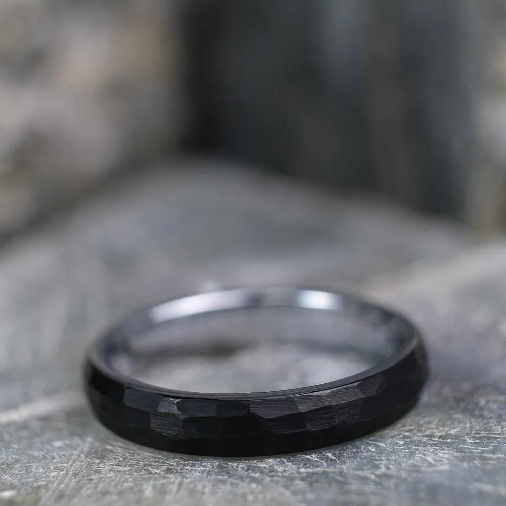 Black Hammered / Silver Interior - 4mm
