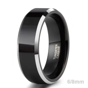 Black Tungsten Carbide Wedding Band