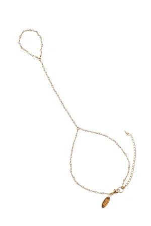 Bridal Freshwater Pearl Link Handchain