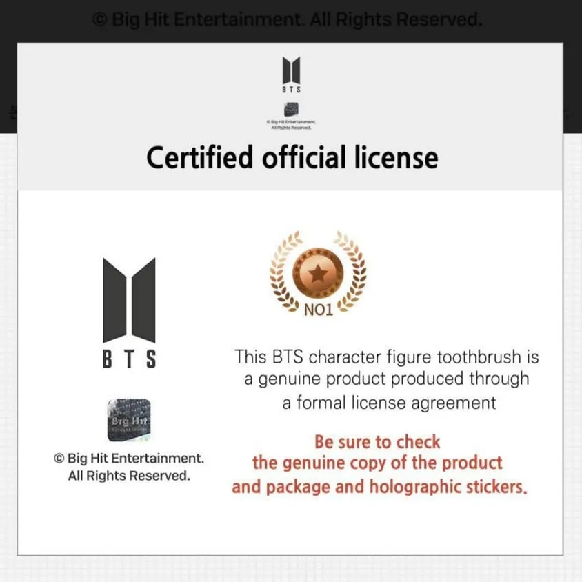 BTS Figure Toothbrush w/ Magnetic Holder