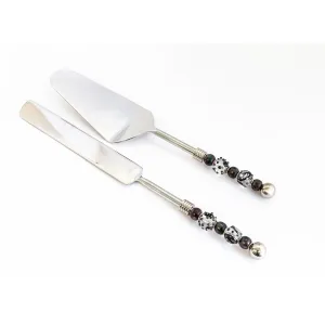 Cake/Pie Set-Geometric Black