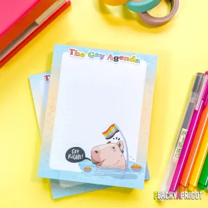 Capybara Notepad - Gay Agenda