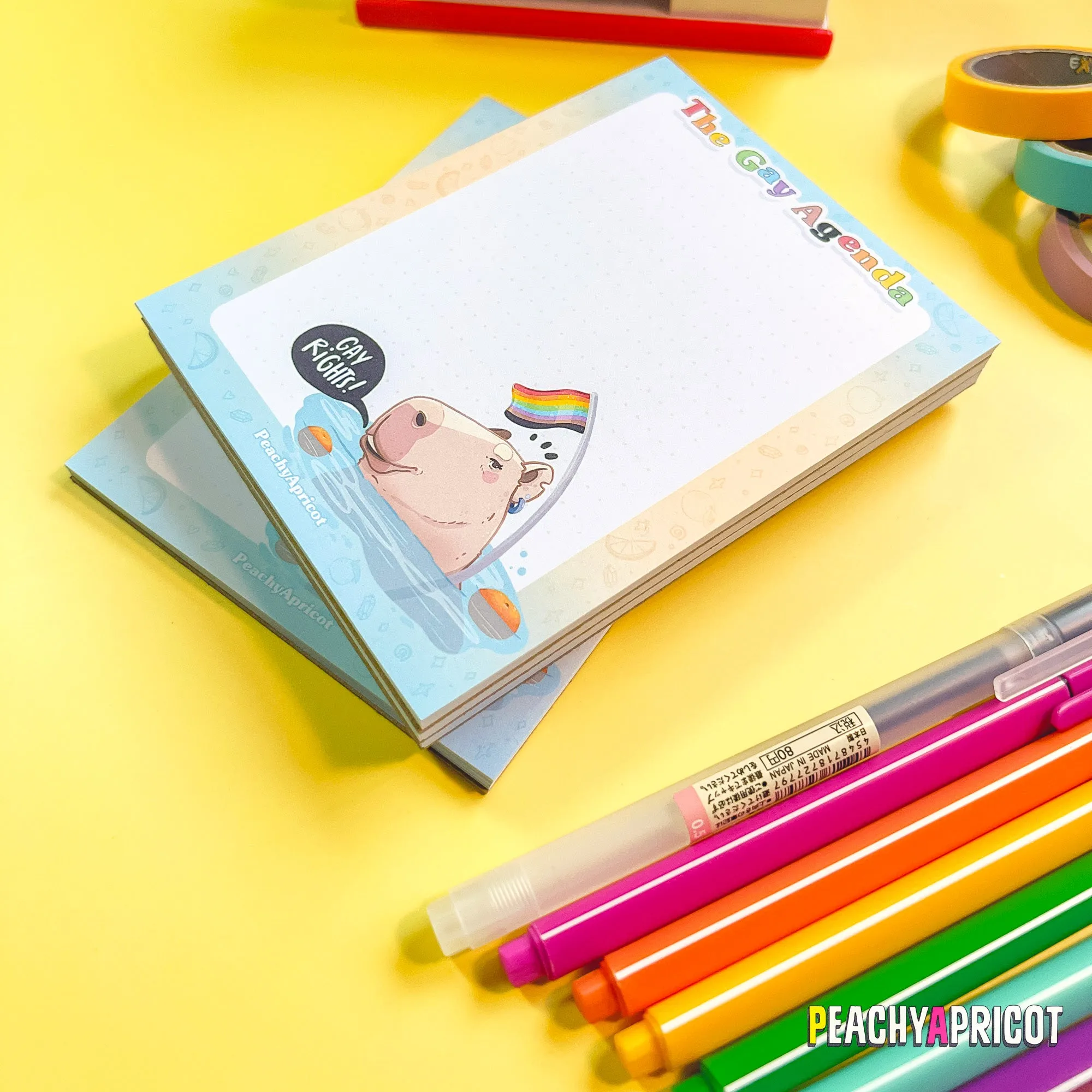 Capybara Notepad - Gay Agenda