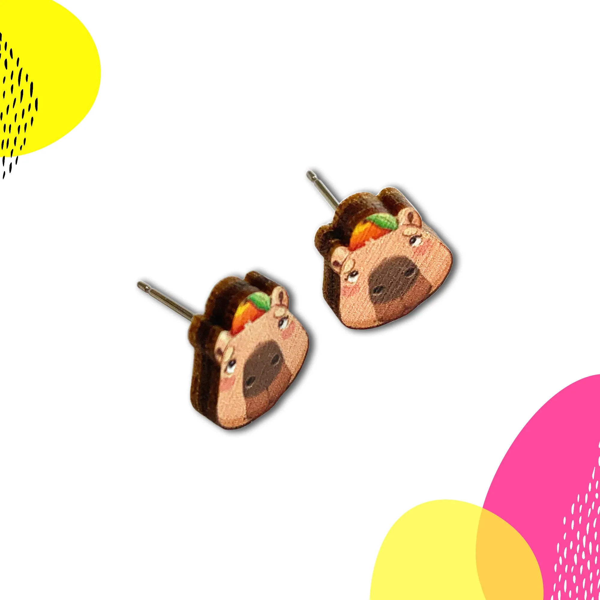 Capybara Yuzu Earrings