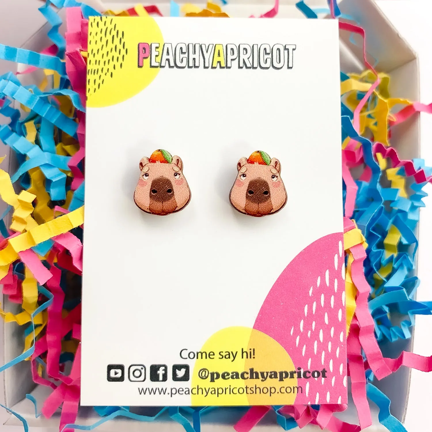 Capybara Yuzu Earrings