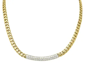 Cartier 1.70 CTW Diamond 18 Karat Two-Tone Gold Necklace
